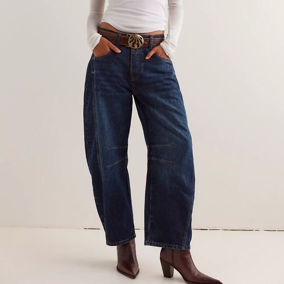 Free People Denim - We The Free Good Luck Barrel Jeans